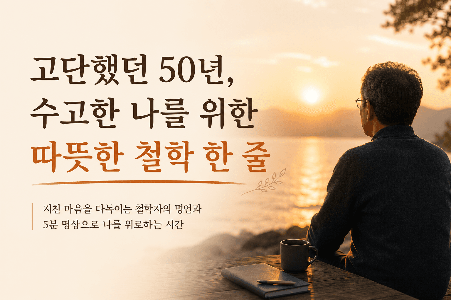 고단했던 50년, 수고한 나를 위한 '따뜻한 철학 한 줄'