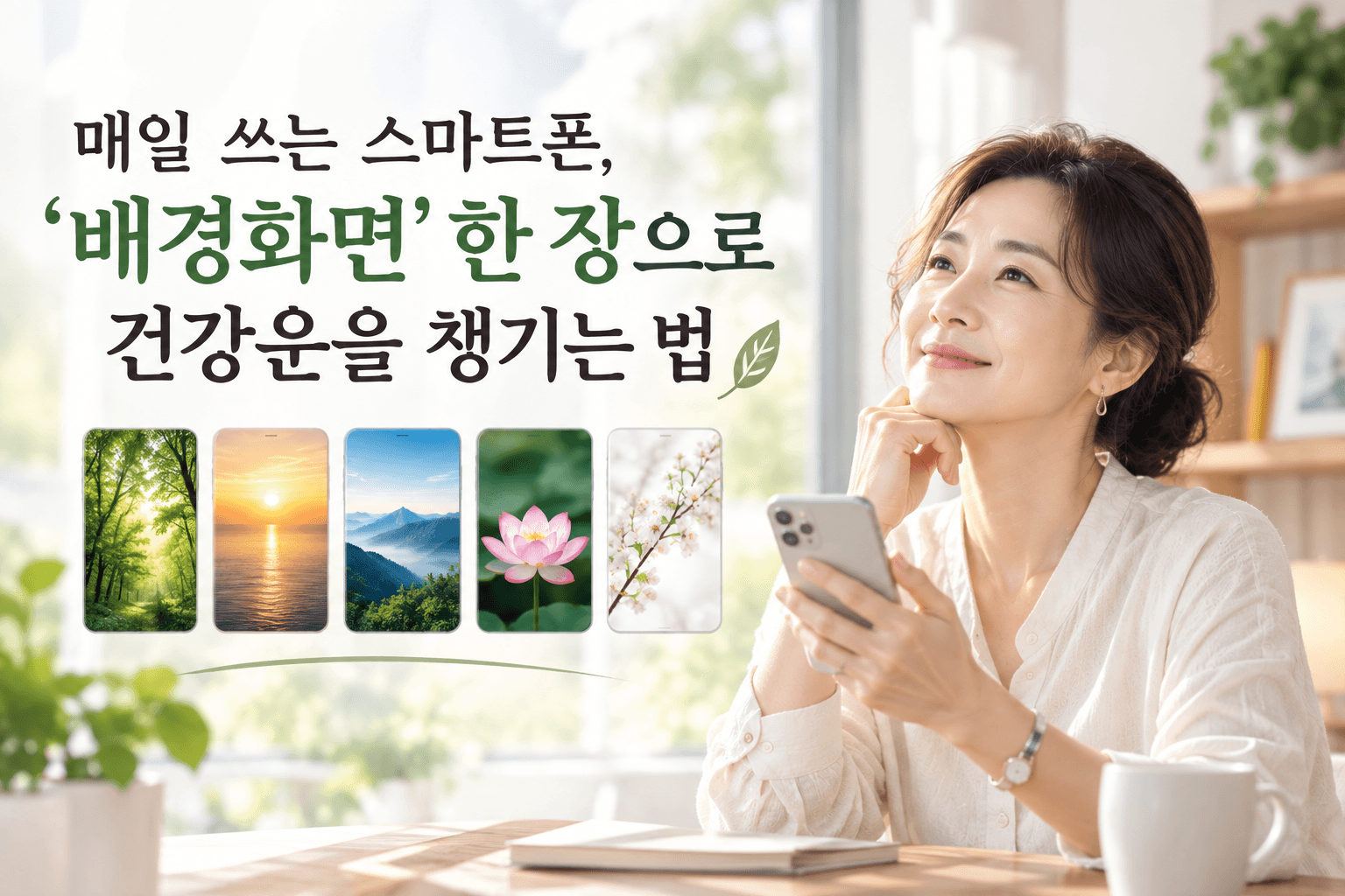 매일 쓰는 스마트폰, '배경화면' 한 장으로 건강운을 챙기는 법