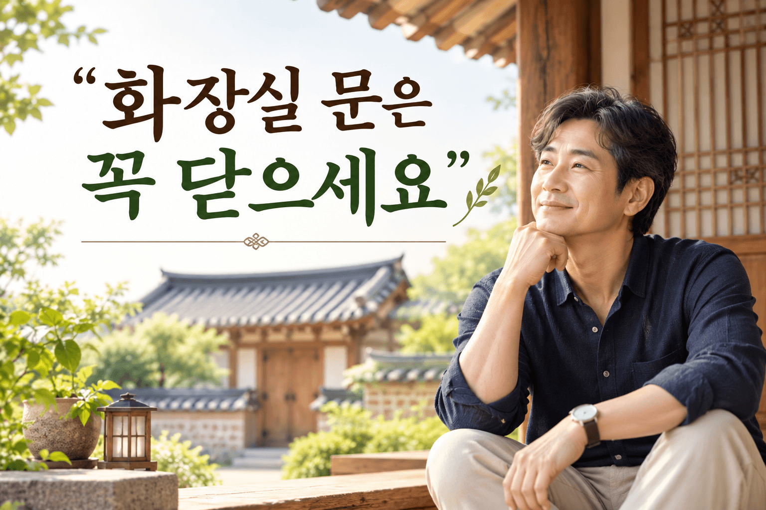"화장실 문은 꼭 닫으세요" — 한옥 전통 풍수로 배우는 집안의 복