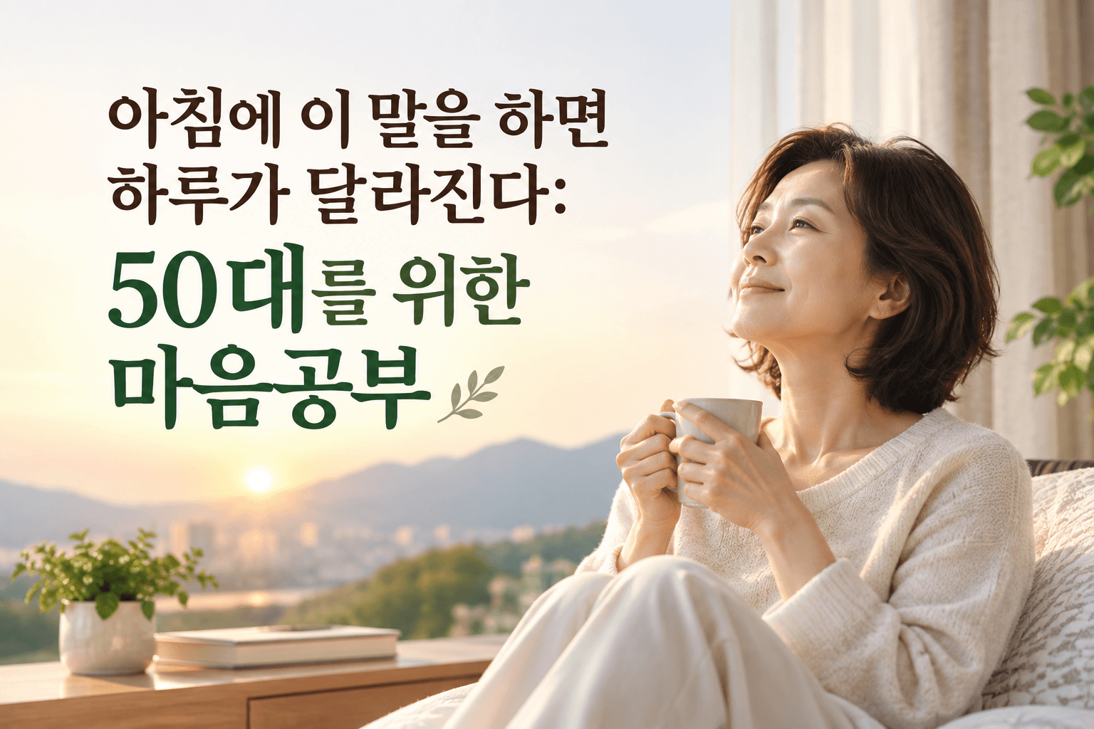 아침에 이 말을 하면 하루가 달라진다: 50대를 위한 마음공부