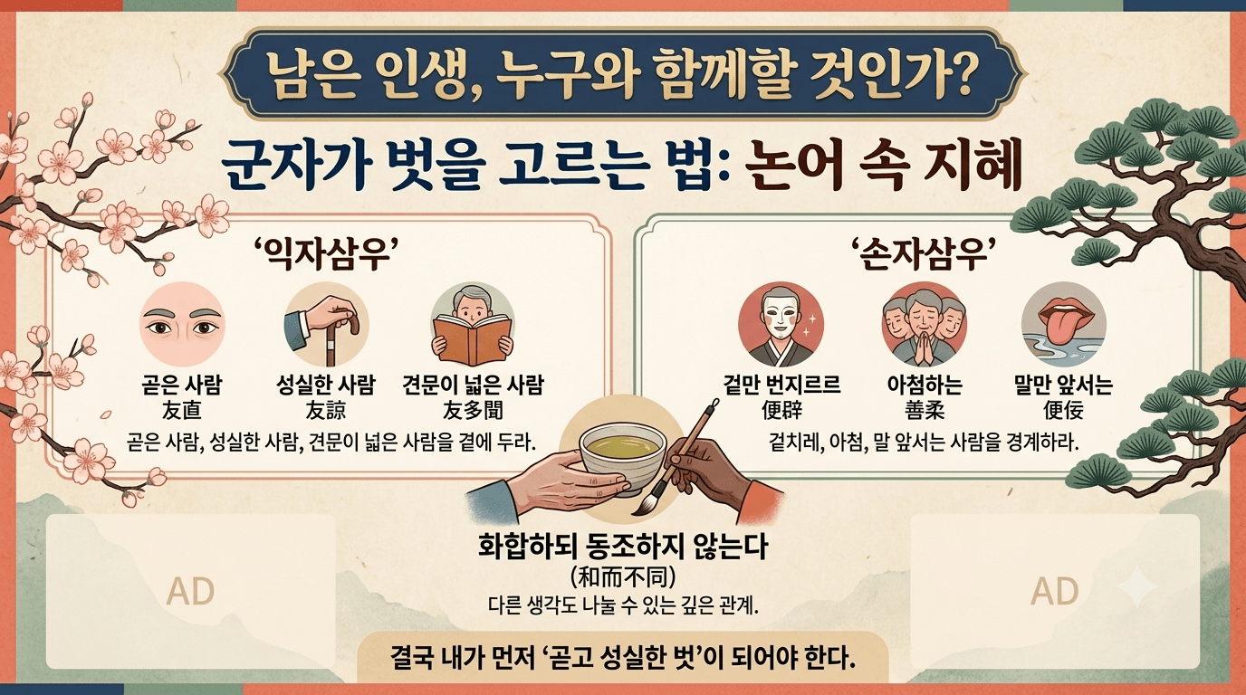 남은 인생, 누구와 함께할 것인가? 군자가 벗을 고르는 법
