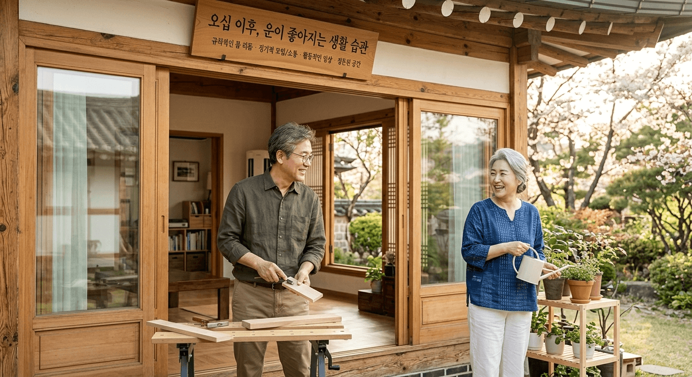 50대 이후 운이 좋아졌다고 느끼는 사람들의 생활 습관